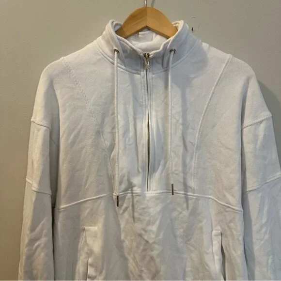Retired ZYIA Active White Quarter Zip Pullover Women’s Size XL - Picture 4 of 9